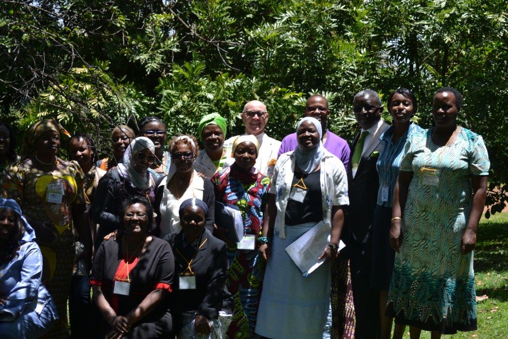The GBM Board Members, GBM Staff, NWI Group at UNEP Heaquarter where the Late Prof. Wangari Maathai Planted a tree- 2004
